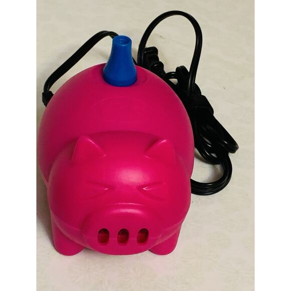 Electric Balloon Pump Portable Party Pink Pig Balloon Inflator Air Blower 73028 - Picture 1 of 4